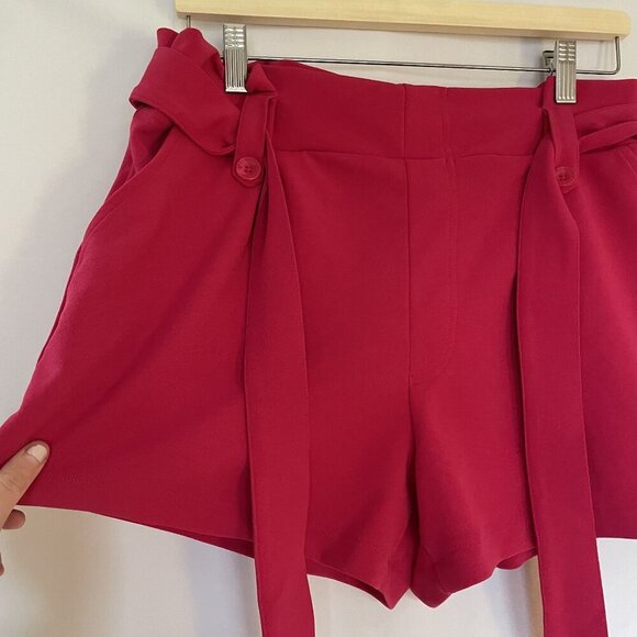 Sincerely Jules Womens Red High-Waisted Buttoned Shorts XL women's barbiecore - Picture 2 of 7
